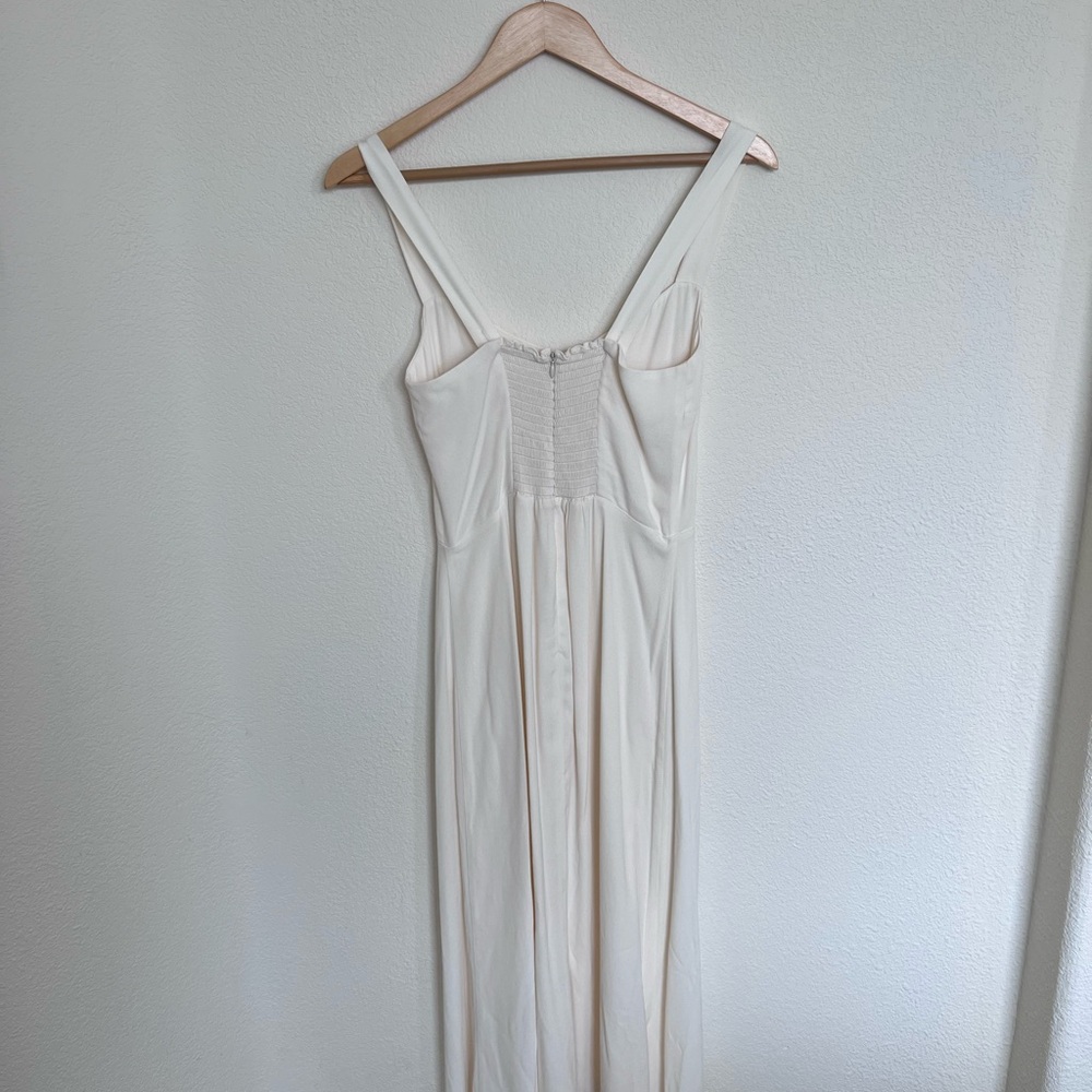 Reformation Ivory Fringe Midi Dress - Picture 10 of 10